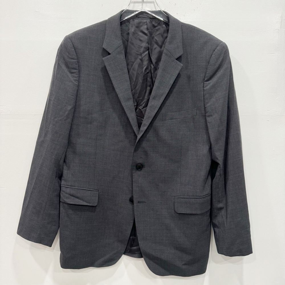 Theory Sport Jacker Blazer Dark Grey Wool 42 Short 2-Button